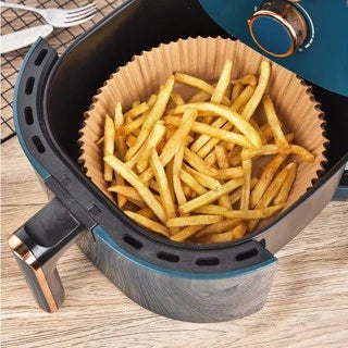 Conjunto com 100 PCs de Forro de Papel Descartável Para Airfryer